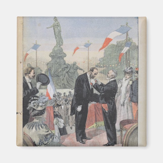 Jules Dalou tilldelades medaljen Magnet (Framsidan)