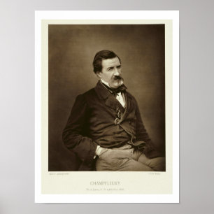 Jules Francois Felix Husson, "Champfleury" (1821-8 Poster