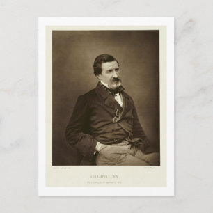 Jules Francois Felix Husson, "Champfleury" (1821-8 Vykort