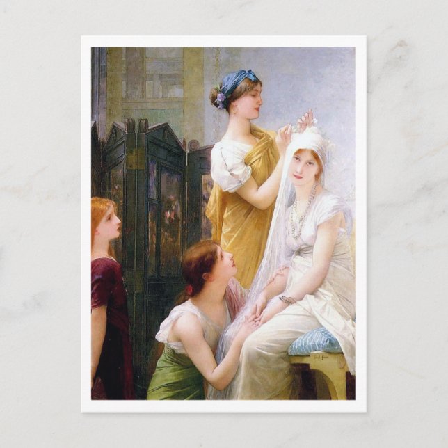 Jules Joseph LeFebvre, La Fiancée Vykort (Framsida)