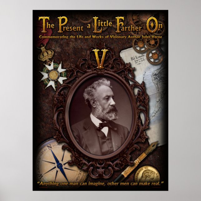 Jules Verne Commemorative Poster (Framsidan)