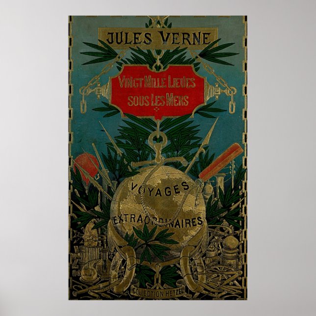 Jules Verne Extraordinära resor Poster (Framsidan)