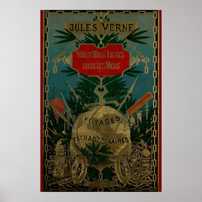 Jules Verne Extraordinära resor Poster (Framsidan)