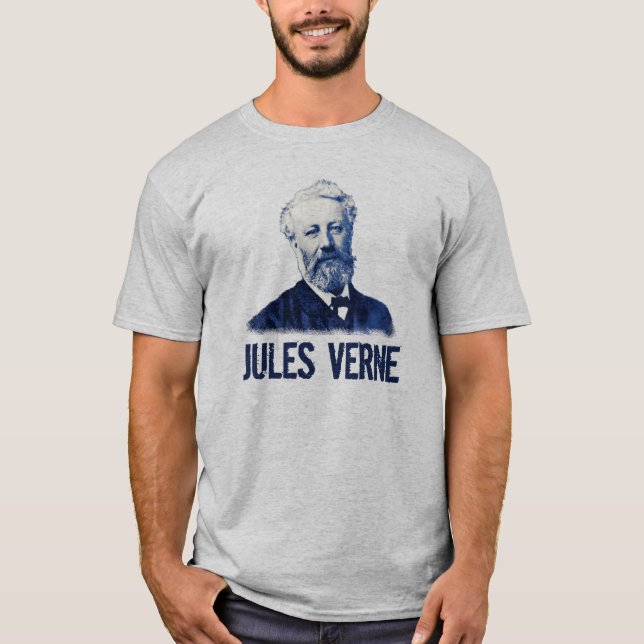 Jules Verne i blåttskjorta Tee (Framsida)