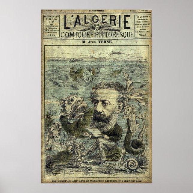 Jules Verne Poster (Framsidan)