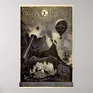 Jules Vernes voyages Extraordinaires (1861) Poster