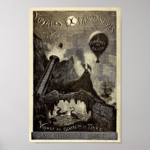 Jules Vernes voyages Extraordinaires (1861) Poster