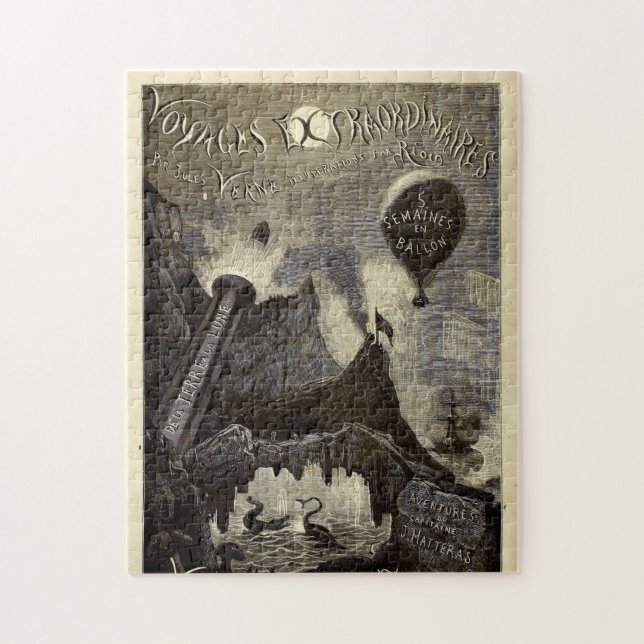 Jules Vernes voyages Extraordinaires (1861) Pussel (Vertikal)