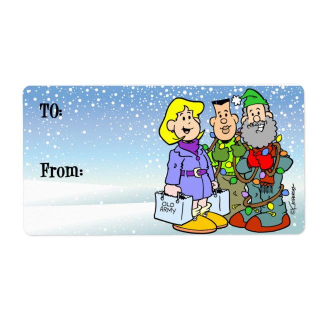 Juletikett Fraktsedel (Framsidan)