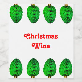 Juletikett Vin Flaska Vinflaska Etikett