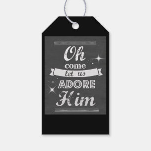 Juletiketter/Chalk Board Art Presentetikett