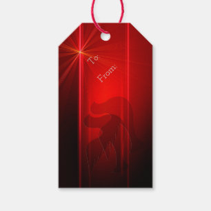 Juletiketter/duvor Presentetikett