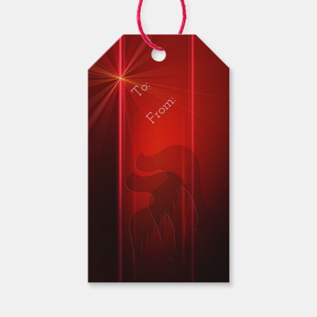 Juletiketter/duvor Presentetikett (Framsidan)