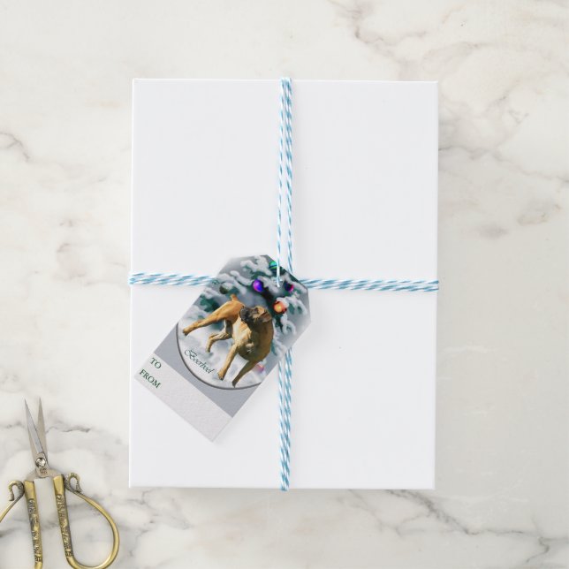Juletiketter för boel presentetikett (Med Snöre)