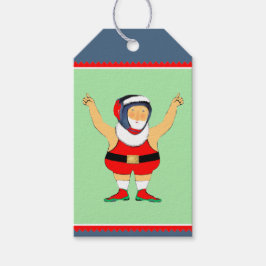 Juletiketter för brottning presentetikett