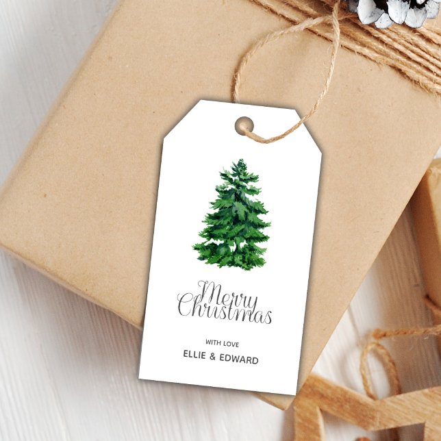 Juletiketter för grönt presentetikett (Green Christmas Gift Tags)