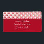 Juletiketter för helgdag Effercence, röd Fraktsedel<br><div class="desc">Roligt och bubblande juletiketter för Helgdag. De här höftbilarna och de moderna etiketterna ger en trevlig beröring till alla bakade varor som ni kommer att dela ut den här julhelgen. Anpassa med namn eller annan text.</div>