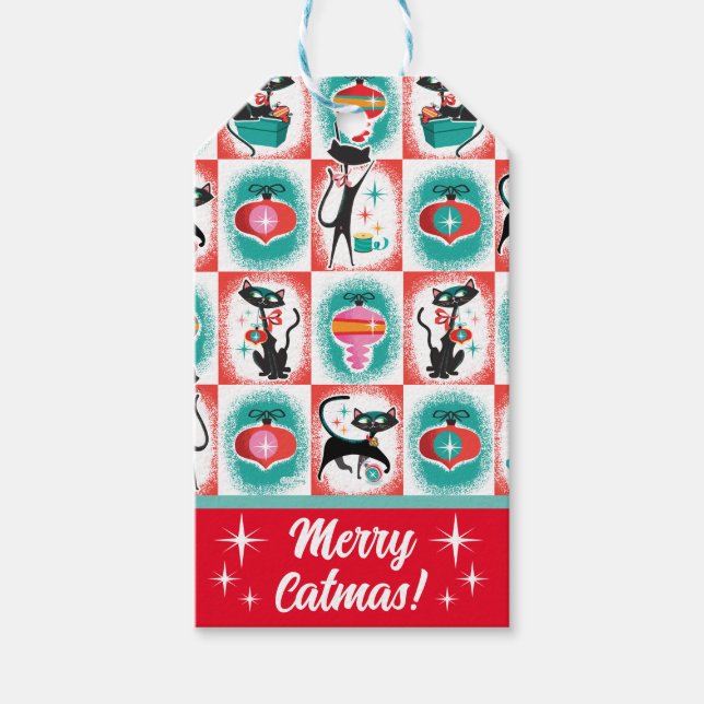 Juletiketter för MCM-katter Presentetikett (Framsidan)