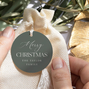 Juletiketter för mjuk Spruce-Grönt Gåvor Etiketter