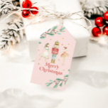 Juletiketter för Nutcracker Winter Ballet Presentetikett<br><div class="desc">Nutcracker-balett vintertid snöflingor christmas party märkre.</div>