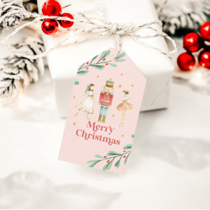 Juletiketter för Nutcracker Winter Ballet Presentetikett