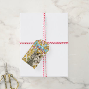 Juletiketter Glad helg Angel Presentetikett