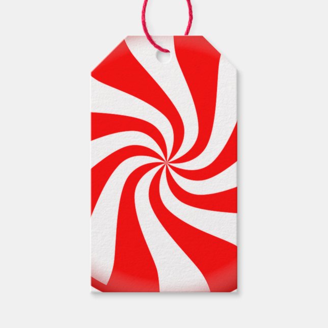 Juletiketter/godis Twist Presentetikett (Framsidan)
