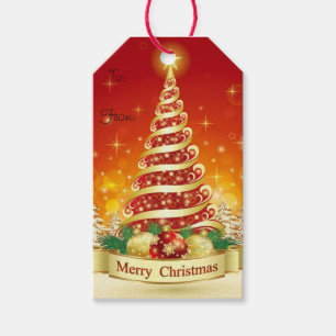 Juletiketter/julgran Presentetikett
