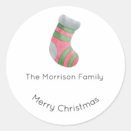 Juletiketter, julklapp, gåva runt klistermärke