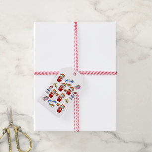 Juletiketter Jultomten Presentetikett
