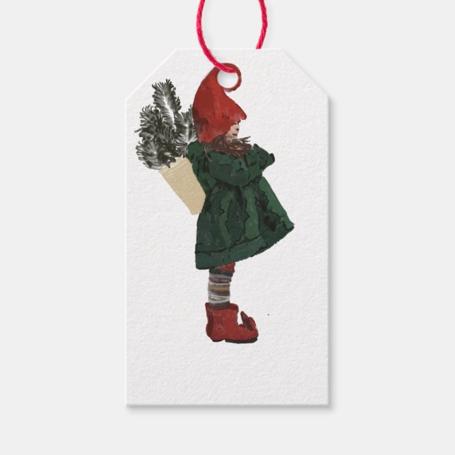 Juletiketter - Ring i glädjen Presentetikett (Framsidan)