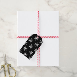 Juletiketter Snöflingor Presentetikett