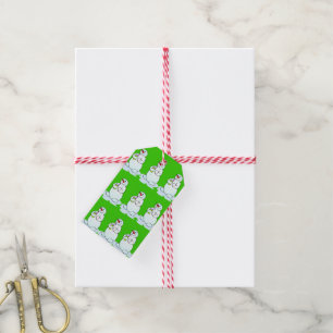 Juletiketter Snögubbe Presentetikett