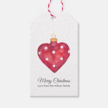 Juletiketter träd, ornament