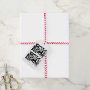Juletiketter Vintage Jultomten Presentetikett