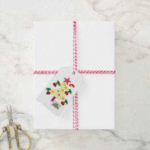 Juletiketters Jolly Helgdag Presentetikett