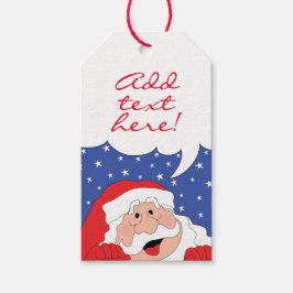Juletiketters Santa Says Presentetikett