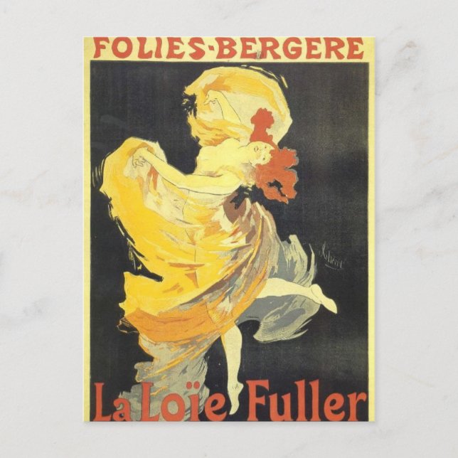 julets Cheret Poster Art Vykort (Framsida)