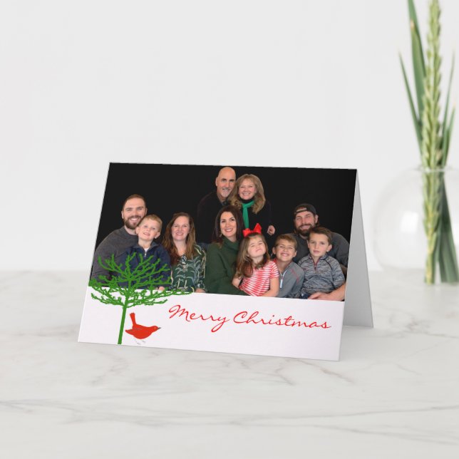 Julfågel - Anpassad Helgkort (Framsida)