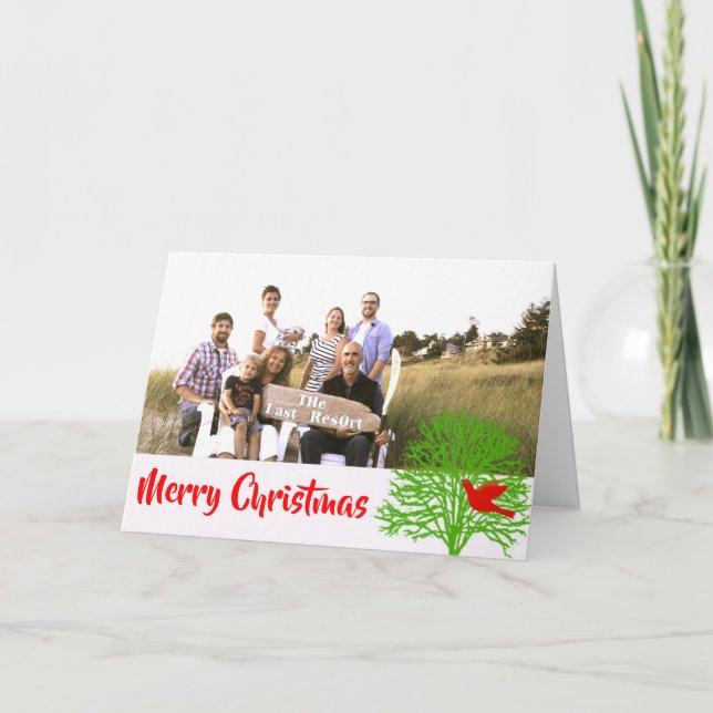 Julfågel - helgkort (Framsida)