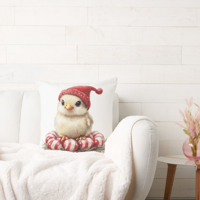 Julfågel på Peppermynt Kudde (Soffa)