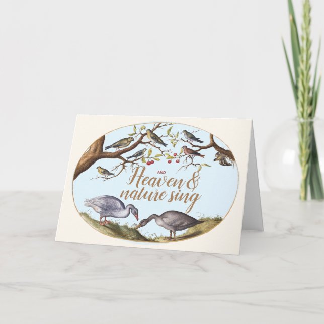 Julfåglars Helgdag Card Helgkort (Framsida)