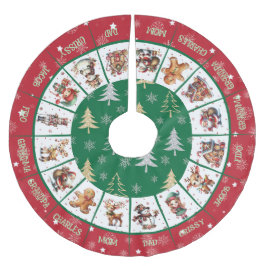 Julfamilj Julgransmatta Borstad Polyester