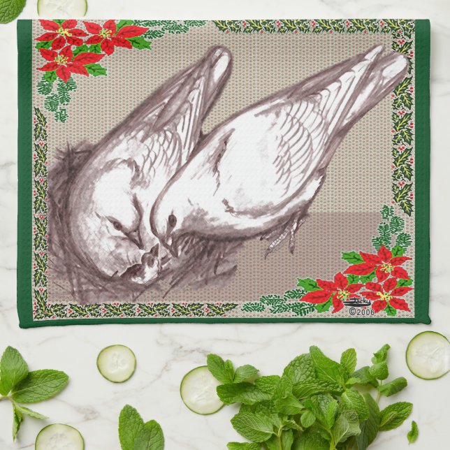 Julfamilj Kökshandduk (Vikta)