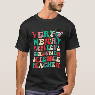 Julfamilj och konsument - mycket merry Lärare T Shirt