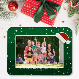 Julfamiljefoto med enkel Elegant Magnet