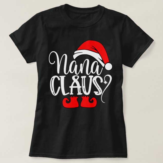 julfamiljegåvor från Nanna Santa Nana Clau T Shirt (Design framsida)