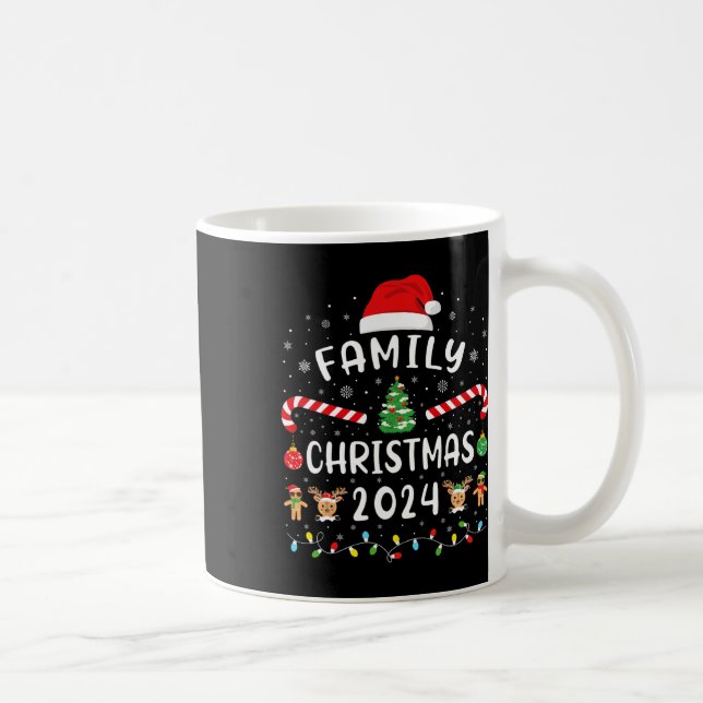 Julfamiljen 2024 Elf Squad Santa Julafton Helgdag Kaffemugg (Höger)
