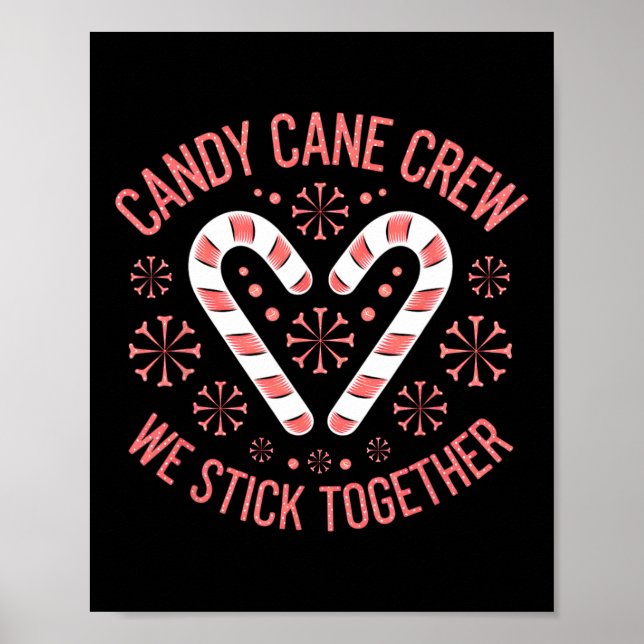 Julfamiljen Candy cane Heart - Helgdag - matchning Poster (Framsidan)