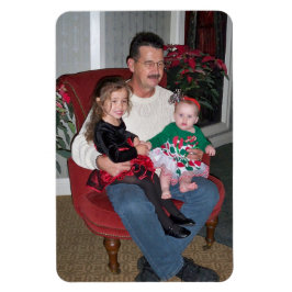 Julfamiljen Fotomall 4 x 6 Barnbarn Magnet
